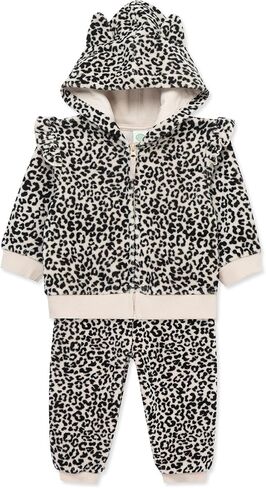 Little Me Clothes for Baby Girls' Hoodie and Pant Set, 12 Months - 4 Toddler in Kuwait