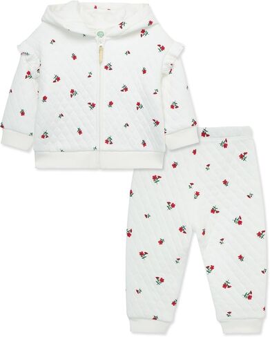 Little Me Clothes for Baby Girls' Hoodie and Pant Set, 12 Months - 4 Toddler in Kuwait