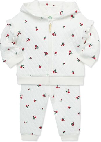 Little Me Clothes for Baby Girls' Hoodie and Pant Set, 12 Months - 4 Toddler in Kuwait