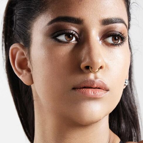 خاتم للأنف من الفولاذ المقاوم للصدأ 20 جرام ثقب هيبوالرجينيك مجوهرات للجسم ثقب الأقراط الشفاه الأنف هوب الدائري للنساء الرجال-5 قطعة in Kuwait