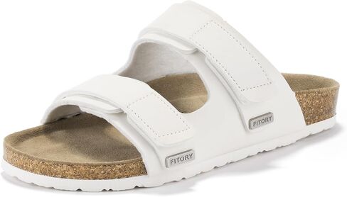 FITORY Womens Sandals with Arch Support Cork Slides for Summer Size 6-11 in Saudi Arabia