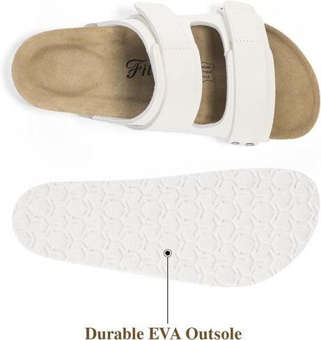 FITORY Womens Sandals with Arch Support Cork Slides for Summer Size 6-11 in Saudi Arabia