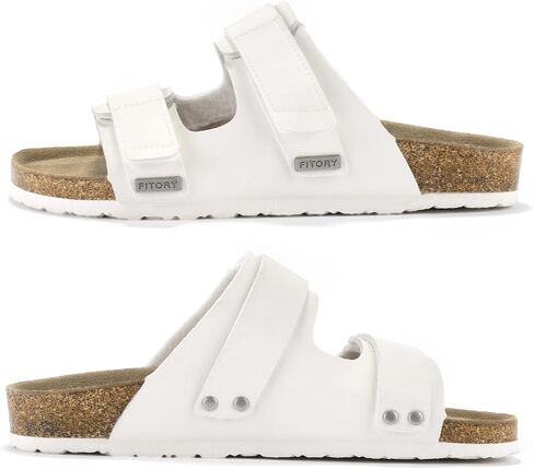 FITORY Womens Sandals with Arch Support Cork Slides for Summer Size 6-11 in Saudi Arabia