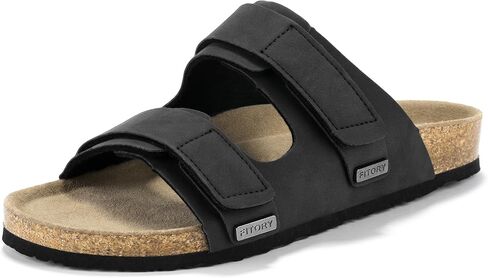 FITORY Womens Sandals with Arch Support Cork Slides for Summer Size 6-11 in Saudi Arabia
