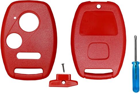 Cutting NOT Required for Honda Key Fob Cover Shell for Civic Accord CRV Pilot Element - Custom Fit Durable Design Easy Installation by StandardAutoPart (3 Button) (Rugged Design) in Saudi Arabia