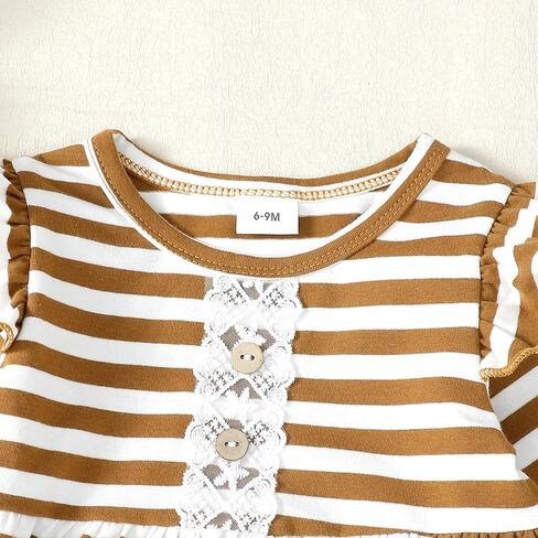 Baby Girl Clothes Toddler Girl Outfits Ruffle Shirt Pants Cute Infant Outfit Set Baby Girl Fall Winter Clothes in Kuwait