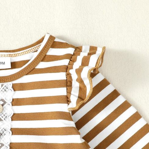 Baby Girl Clothes Toddler Girl Outfits Ruffle Shirt Pants Cute Infant Outfit Set Baby Girl Fall Winter Clothes in Kuwait