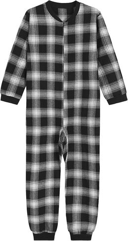 Latuza Men's Cotton Flannel Onesie Adult One Piece Pajamas Jumpsuit in Kuwait