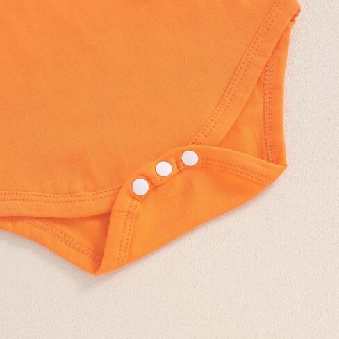 Baby Girl Halloween Outfit Ruffle Long Sleeve Ribbed Romper Ghost/Pumpkin/Witch Print Suspender Skirt Sets 0 3 6 12 18 Months in Kuwait