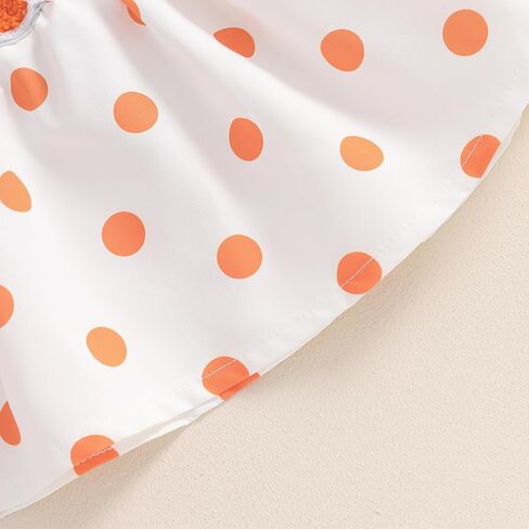 Baby Girl Halloween Outfit Ruffle Long Sleeve Ribbed Romper Ghost/Pumpkin/Witch Print Suspender Skirt Sets 0 3 6 12 18 Months in Kuwait