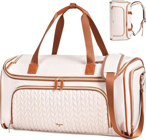 Garment Duffle Bags for Travel, Convertible Duffle Carry on Garment Bag Backpack, Halfday Travel Garment Duffle Bag with Shoe Compartment, 4ni1 Hanging Weekender Bag, Black in Kuwait