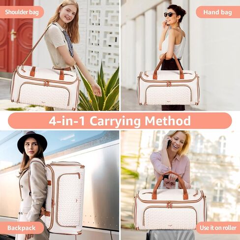 Garment Duffle Bags for Travel, Convertible Duffle Carry on Garment Bag Backpack, Halfday Travel Garment Duffle Bag with Shoe Compartment, 4ni1 Hanging Weekender Bag, Black in Kuwait