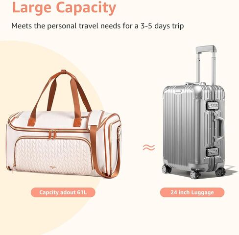 Garment Duffle Bags for Travel, Convertible Duffle Carry on Garment Bag Backpack, Halfday Travel Garment Duffle Bag with Shoe Compartment, 4ni1 Hanging Weekender Bag, Black in Kuwait