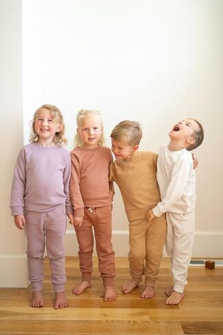 Fall Outfits for Kids and Toddler | Long Sleeve Top and Long Pants Set Baby Sweatsuits in Saudi Arabia