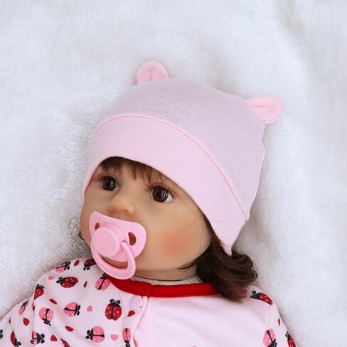 Newborn Baby Hat Infant Beanie Hat 2 Pack Cotton Newborn Hospital Nursing Hats for Boys Girls Unisex 0-6 Months in Saudi Arabia