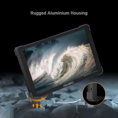 شاشة لمس FEELWORLD T10 مقاس 10.1 بوصة، كاميرا DSLR، شاشة مراقبة ميدانية 1920X1200 IPS لوحة تيار متردد مع مجموعة تثبيت الطاقة الخارجية NP-F، مدخلات/مخرجات HDMI 4K in Kuwait