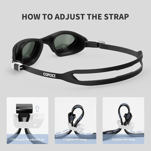 COPOZZ Swimming Goggles Men Women, Youth Swim Goggles Anti-fog Lenses Anti Uv No Leaking Adult Teenagers Pool Water Glasses in Saudi Arabia