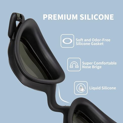COPOZZ Swimming Goggles Men Women, Youth Swim Goggles Anti-fog Lenses Anti Uv No Leaking Adult Teenagers Pool Water Glasses in Saudi Arabia