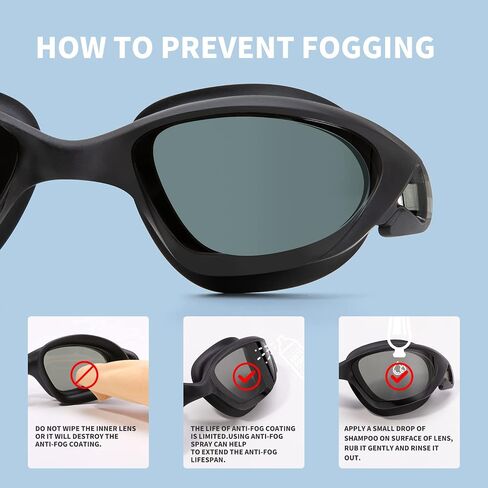 COPOZZ Swimming Goggles Men Women, Youth Swim Goggles Anti-fog Lenses Anti Uv No Leaking Adult Teenagers Pool Water Glasses in Saudi Arabia