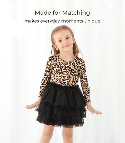 Baby Girls Tulle Dresses-Viscose Made from Bamboo, Long Sleeve Tutu Princess Party Dress for Toddler Kids Sundress in Saudi Arabia