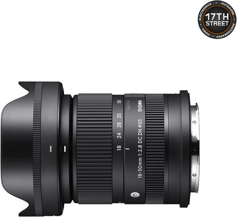 Sigma 18-50mm F2.8 DC DN Contemporary Lens for Sony E-Mount with Tiffen 55mm UV Protector Filter, SanDisk 128GB Extreme PRO UHS-I SDXC Memory Card and Waith Camera Backpack (Bundle Set) in Saudi Arabia