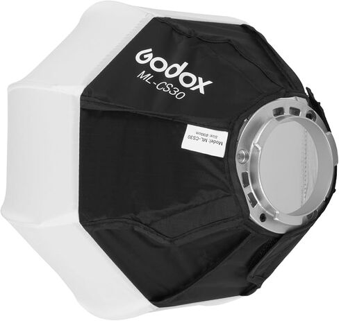 Godox ML100BI Softbox, Godox CS30 Ball Softbox, Godox MS30 ML-CS30 Collapsible Lantern Softbox, 11.8"x11.8"/30x30cm Godox Mount Soft Box for Godox ML100Bi ML60IIBi ML60Bi ML60 ML30Bi ML30 in Saudi Arabia