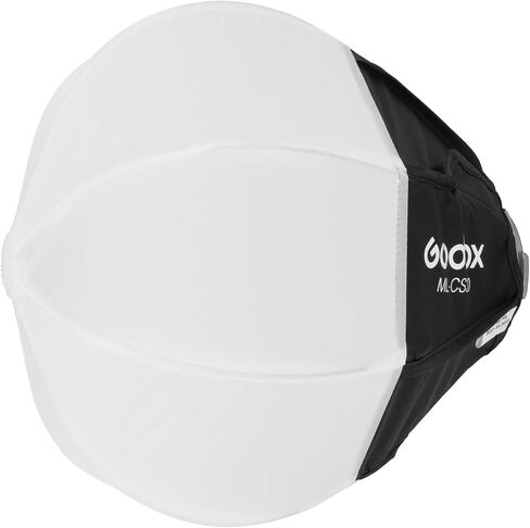 Godox ML100BI Softbox, Godox CS30 Ball Softbox, Godox MS30 ML-CS30 Collapsible Lantern Softbox, 11.8"x11.8"/30x30cm Godox Mount Soft Box for Godox ML100Bi ML60IIBi ML60Bi ML60 ML30Bi ML30 in Saudi Arabia
