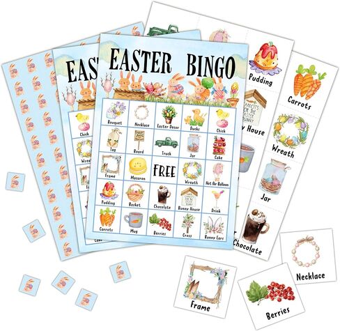 Christmas Bingo Cards, Christmas Eve Bingo Games for 24 Players, Christmas Games for Family Friends Large Group Activities, Christmas Party Favors Supplies Decorations(16) in Saudi Arabia