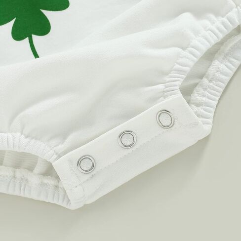 Baby Girl Boy St. Patrick's Day Clothes Little Lucky Charm Sweatshirt Bubble Romper Long Sleeve Bodysuit Shirt Top in Saudi Arabia
