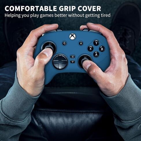 Silicone Grip Skin for Razer Wolverine V3 Gaming Controller,Grip Protective Cover Compatible with Razer Wolverine V3 Pro Wireless Gaming Controller,Gaming Controller Skin with Lanyard (DEEP Blue) in Saudi Arabia