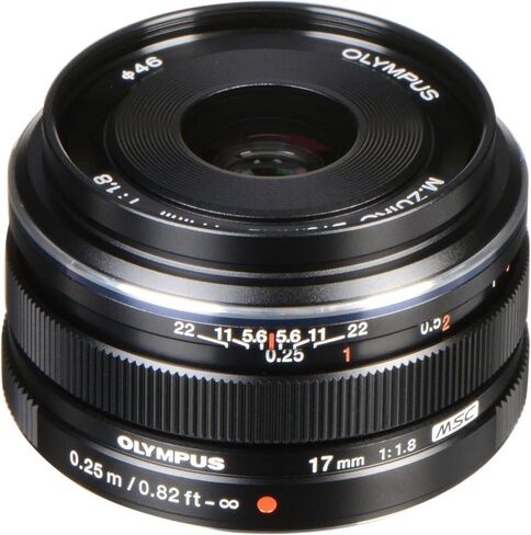 عدسة Olympus M.Zuiko الرقمية مقاس 17 مم f/1.8 (أسود) + مرشح كثافة محايدة متغيرة (ND2-ND400)، حقيبة عدسة مقاومة للماء، ملحق عدسة واسعة الزاوية 0.43x مع ماكرو قابل للفصل والمزيد (حزمة مكونة من 16 قطعة) in Saudi Arabia