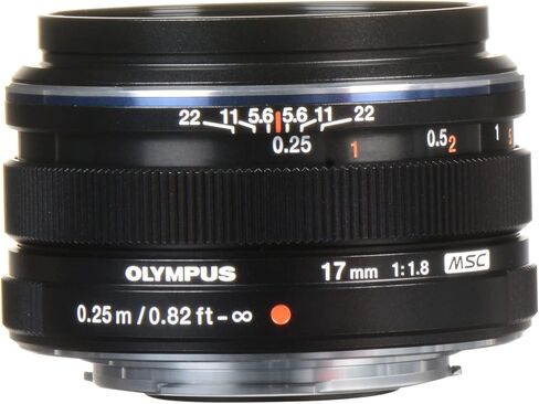 عدسة Olympus M.Zuiko الرقمية مقاس 17 مم f/1.8 (أسود) + مرشح كثافة محايدة متغيرة (ND2-ND400)، حقيبة عدسة مقاومة للماء، ملحق عدسة واسعة الزاوية 0.43x مع ماكرو قابل للفصل والمزيد (حزمة مكونة من 16 قطعة) in Saudi Arabia