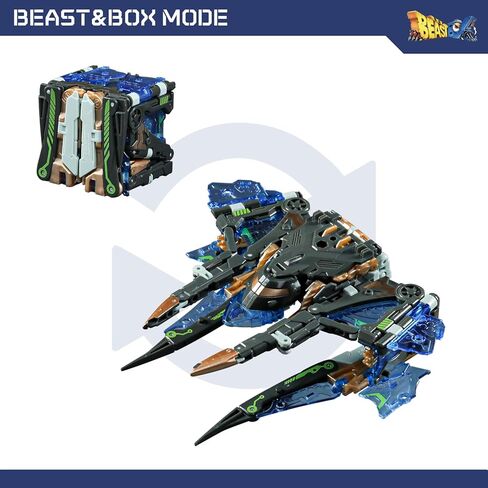52TOYS Beastbox BB-64 ألعاب تشوه راديوهيدار، ألعاب تحويل في ميكا ومكعب، هدية مثالية لحفلات عيد الميلاد للمراهقين والبالغين، بناءً على الخفافيش in Kuwait