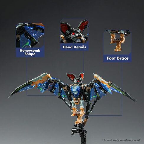52TOYS Beastbox BB-64 ألعاب تشوه راديوهيدار، ألعاب تحويل في ميكا ومكعب، هدية مثالية لحفلات عيد الميلاد للمراهقين والبالغين، بناءً على الخفافيش in Kuwait