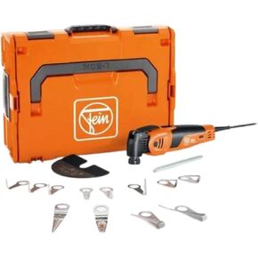 Fein MultiMaster MM 700 1.7 Q Autoglas Oscillating MultiTool Set with QuickIn, Anti-Vibration System and Tacho Generator - 450 W, Hexagonal Accessory Mount - 72297065090