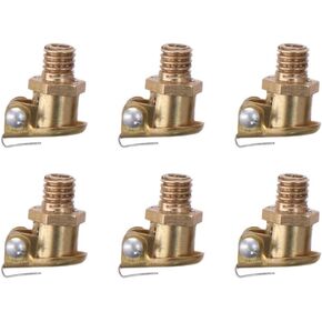 Male Thread 6Pcs Replacement Rust Proofing Copper Oil Cup Long-Lasting M6x1 Machine Parts Mechanical Joint