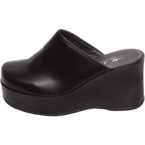 epdavin Women's Closed Toe Platform High Heel Slip On Backless Clogs Slides Mules Shoes