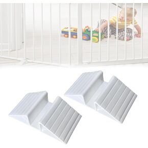 Pet Gate Triangle Stabilize Support, Anti-Kick Fall Prevention Reinforce Card Slot 4/5 inch Fence Barrier Stair Railing, 2 PCS