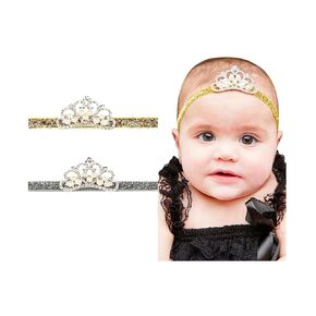 2PCS Gold and Silver Baby Crown Headband, Baby Princess Headband Hair Princess Crown.(FD60) (Gold+Silver)