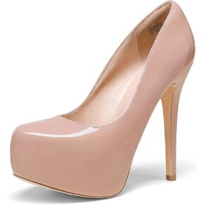 DREAM PAIRS Women's Swan-30 High Heel Platform Dress Pump Shoes