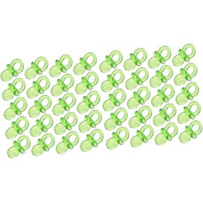 Toyvian 100 Pcs Mini Pacifier Decoration Girl Toys Clear Ornaments Toys for Pacifiers Toys Mini Toys for Toys Shower Games Bag Fillers Acrylic Green