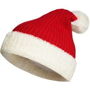 Baby Christmas Hat Santa Knitted Hat Winter Warm Beanie Knit Xmas Hat for Unisex Toddler Newborn Infant