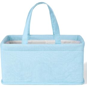 Mr. Pen- Baby Diaper Caddy Organizer, Blue Quilted Fabric, Diaper Organizer, Car Diaper Caddy, Baby Caddy Organizer, Portable Diaper Caddy, Diaper Organizer for Changing Table