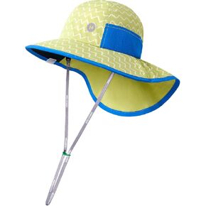 Kids Sun Hat UPF50+ Toddler Summer Beach Hat with Wide Brim Neck Protection for Boys Girls 6M-5Y