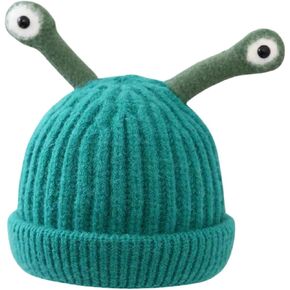Baby Beanie Infant Toddler Winter Hat Soft Winter Warm with Squeaky Snail Antenna Knit Hats for Baby Boys Girls