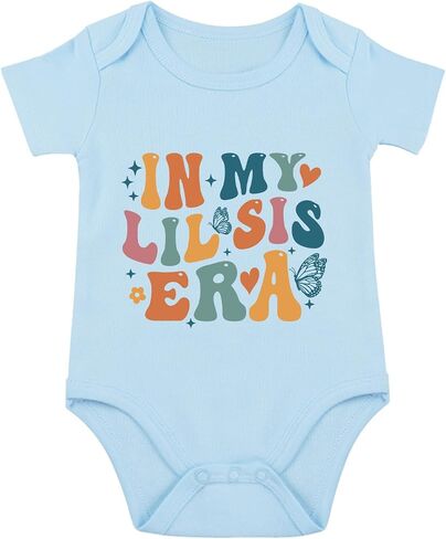 In My Lil Sis Era Baby Bodysuit Little Sister Baby Bodysuit Baby Sister Bodysuit Sibling Baby Romper Infant in Saudi Arabia