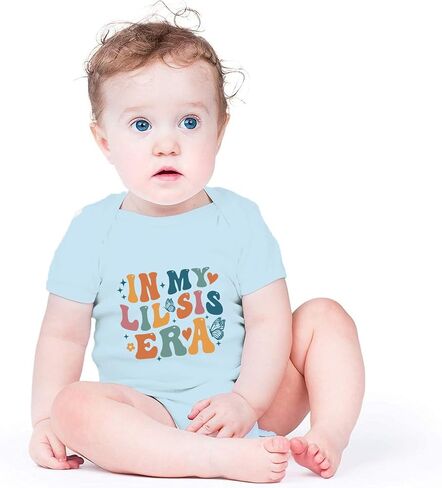 In My Lil Sis Era Baby Bodysuit Little Sister Baby Bodysuit Baby Sister Bodysuit Sibling Baby Romper Infant in Saudi Arabia
