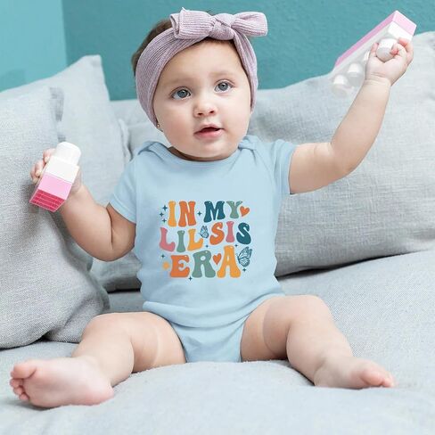 In My Lil Sis Era Baby Bodysuit Little Sister Baby Bodysuit Baby Sister Bodysuit Sibling Baby Romper Infant in Saudi Arabia