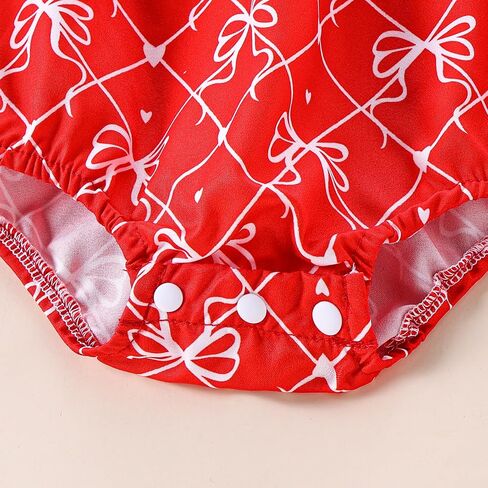 Newborn Baby Girl Romper Mamas Mini Bow Plaid Print Puff Sleeve Smocked Bubble Romper Jumpsuit Bodysuit Clothes in Saudi Arabia