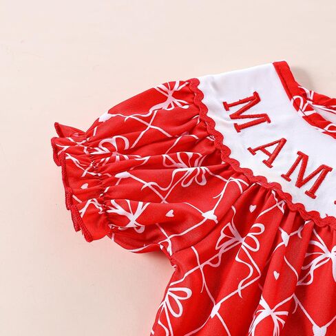 Newborn Baby Girl Romper Mamas Mini Bow Plaid Print Puff Sleeve Smocked Bubble Romper Jumpsuit Bodysuit Clothes in Saudi Arabia